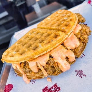 Fried Chicken and Waffle Sandwich