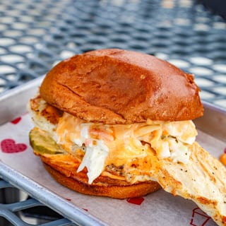 Backyard Grilled Chicken Sandwich (brioche bun)