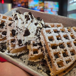 Oreo Cookies and Cream Waffle