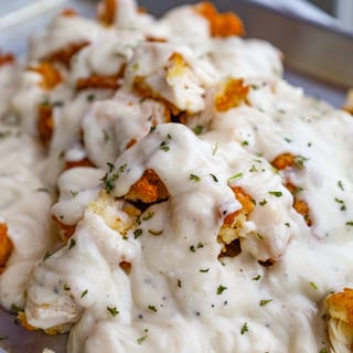 Fried Chicken Biscuits and Gravy